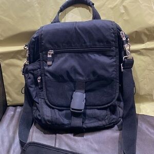 Men’s Black Laptop Backpack Bag Utility Practical Office On-the-Go